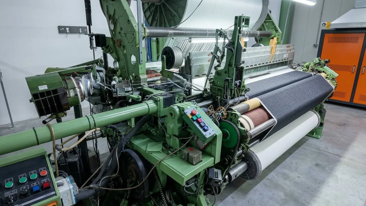Rug production floor